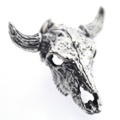 CRAZY PIG DESIGNS(クレイジーピッグ)　3D COW SKULL 3Dカウスカルペンダント【トップのみ】 #179