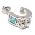 DUB collection(ダブコレクション)DUBj-298-3 Crown Hoop Pierce BLUE　クラウンフープピアス【片耳用】