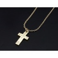 IDEALISM SOUND（イディアリズムサウンド）　Cross Necklace - K10 Yellow Gold（クロスネックレス - K10イエローゴールド）