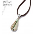 INDIAN JEWELRY ボーダーロイストンターコイズを使用したナバホ族アーティストEC氏の作品『NAVAJO SIVER PENDANT TURQUOISE』【アメカジ・ネイティブ】IJ-081
