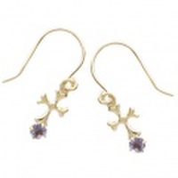 K10 クロス＆アイオライト　フックピアス 46-5636