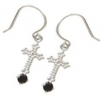 K10WG アンティーク調　クロスフックピアス 46-5692