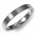 K18WG　スリーロウ・マリッジリング（結婚指輪）3mm (N030W152N1*03-K18WG)