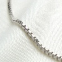 K18ホワイトゴールド　ベネチアンブレスレット　18cm　1.4mm