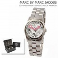 MARC BY MARC JACOBS(マークバイマークジェイコブス)腕時計　10周年記念限定モデル　スカル柄　シルバー　MBM9028【新品】【送料無料】