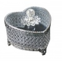 SILVER MIRROR SALON WARE ハート型ジュエリーケース　DJ-09