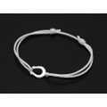 SYMPATHY OF SOUL（シンパシーオブソウル）　Horseshoe Amulet Cord Bracelet - Silver（ホースシューアミュレットコードブレスレット - シルバー）