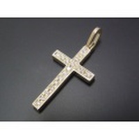 SYMPATHY OF SOUL（シンパシーオブソウル）　Ray Cross Pendant - K10Yellow Gold w/Diamond（レイクロスペンダント - K10イエローゴールド w/ダイヤモンド）