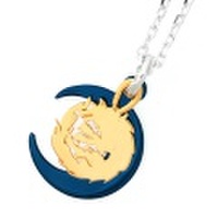 WOLFMAN B.R.S(ウルフマンBRS)　ムーンウルフ/チタンペンダント【45cmチェーン付】　WO-P-145G