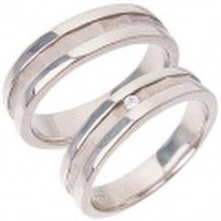 [刻印無料]　シンプルラインペアリング｜Men’s & Lady’s（セット）　95-2025-2024