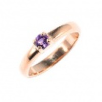 baby’s ring - K18PG 一連一石 - 2月 アメシスト