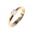 baby’s ring - K18YG 一連一石 - 10月 オパール