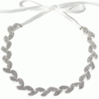 tulle couture◆リーフビジューヘッドドレス◆クリスタル/シルバー