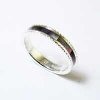 【M.G.C.】チャネルセッティングベゼルリング/BKシェル〔15号-21号〕