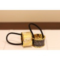 【オンもオフも使える】シェル風ラウンドヘアゴム【メール便可送料１８０円】