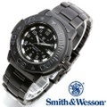 【キャンペーン対象外】 Smith & Wesson スミス＆ウェッソン SWISS TRITIUM DIVER WATCH 腕時計 BLACK/BLACK SWW-900-BLK