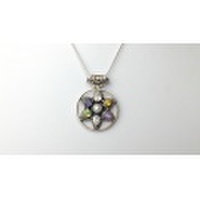 【デンマーク発】天然石ネックレス「北欧ジュエリー」Hexagram ヘキサグラム