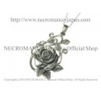 【ネクロマンス NECROMANCE】 シルバーローズヴァインネックレス Silver Rose Vine Necklace 薔薇 蔓