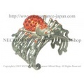 【ネクロマンス NECROMANCE】 スパイダーカフブレスレット Spider Cuff Bracelet ＜ライトオレンジ/Ligth Orange＞ 蜘蛛
