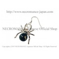 【ネクロマンス NECROMANCE】 ブラックスパイダーピアス Black Spider Pierce 蜘蛛