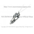 【ネクロマンス NECROMANCE】 リアルシルバードラゴンスカルネックレス Real Silver Dragon Skull Necklace 骸骨 頭蓋骨 龍