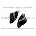 【ネクロマンス NECROMANCE】リアルバタフライウィングピアス Real Butterfly Wing Pierce ＜ルリアゲアハ 前翅＞ 蝶々 羽