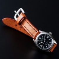 【ロングセラー定番で時と共に愛着が増す 手巻付自動巻パワーリザーブ】 Ventuno pr （ブラック／スケルトン）　×　SOMESブライドルレザーバンド・6色から選択