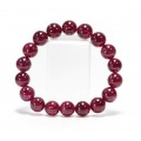 【鑑別書付】宝石級☆ルベライトトルマリン（レッドトルマリン）SAupの10.1〜10.9mmブレスレット / 10月 【天然石・パワーストーン】