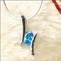 【送料無料】ムーングレースネックレス(ブルー)