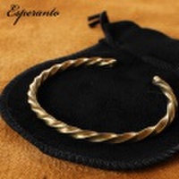 【即納】esperanto エスペラント ツイストバングル ブラス 真鍮製