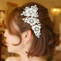 【定番商品】大ぶりサイズのブライダル髪飾り　B-198
