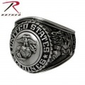 ☆ただいま15％OFF☆ROTHCO ロスコ Deluxe Silver ミリタリーリング Marines 【843】
