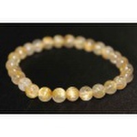 ★お買い得★ルチルクォーツ・ブレスレット　（6ミリ玉）3750円