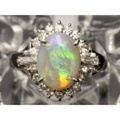 ＰＴ900プラチナ オパール2.00ｃｔ ダイヤモンド0.35ｃｔ 指輪　リング　レディース　7.4ｇ　13号　01400-0 ジュエリー　人気