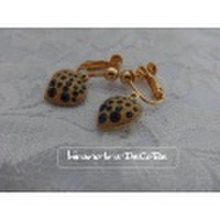 イヤリング、DeCoRe黄色系にモンタナビジュー