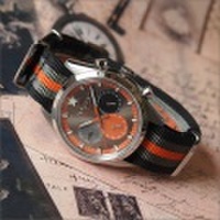 オキシゲン OXYGEN 腕時計 デュアルタイム EX-SDT-TAN-40 (224910) テキスタイルベルト アウトレット品