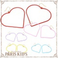 カラー ハート ライン フレーム ピアス hrtrd ymgir colpo