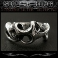 クリックポストのみ送料無料！シルバーリング リング 指輪 トライバル シルバー925 Silver ring Tribal Jewelry (ID 0768kr404)