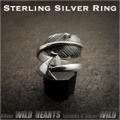 クリックポストのみ送料無料！シルバーリング　シルバー925　イーグルフェザー　羽　矢　フリーサイズ　ネイティブ Sterling Silver Ring Eagle Feather&Arrow Native American Style WILD HEARTS (ID sr3704)
