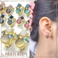 グランツ ビジュー デザイン イヤリング パリスキッズ本店 原宿 pariskid’s 公式 通販 安い josim