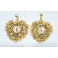 ゴールドカラー　エレガント　イヤリング/ピアス