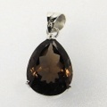 シルバー925 スモーキークォーツハンドメイドペンダントトップ ST-49