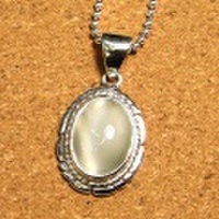 シルバー925 ムーンストーン ハンドメイドペンダントトップ ST-263