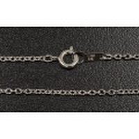 シルバー925　ネックレス・チェーン　丸あずきデザイン 全長約45cm, 幅約1.7mm　(SV925,SILVER NECKLACE CHAIN, 銀, 鎖,首飾り,丸小豆,丸アズキ)【3月4日の誕生日石】