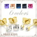 シンプル カット ラインストーン ピアス ４個セット パリスキッズ本店 原宿 pariskid’s 公式 通販 安い colpo josim