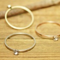 シンプルストーン リング(d512)ring0301/メール便可