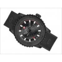 スイスミリタリー SWISS MILITARY 腕時計 TWILIGHT ML419 3針 ブラック 47mm メンズ シリコンベルト