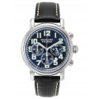 スタイリッシュなクロノグラフ・ウォッチ　暗闇でも明るく輝く“N夜光”も採用のファッショナブルウォッチ　水に強い20気圧防水　【SEALANE/シーレーン】　SE48-LBL　［送料無料］［ラッピング無料］