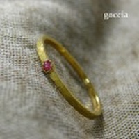 スピネル・K18 ゴールドアクセサリー（Soldier）リング