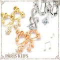 タイニー音符 アシンメトリー イヤリング パリスキッズ本店 原宿 pariskid’s 公式 通販 安い josim